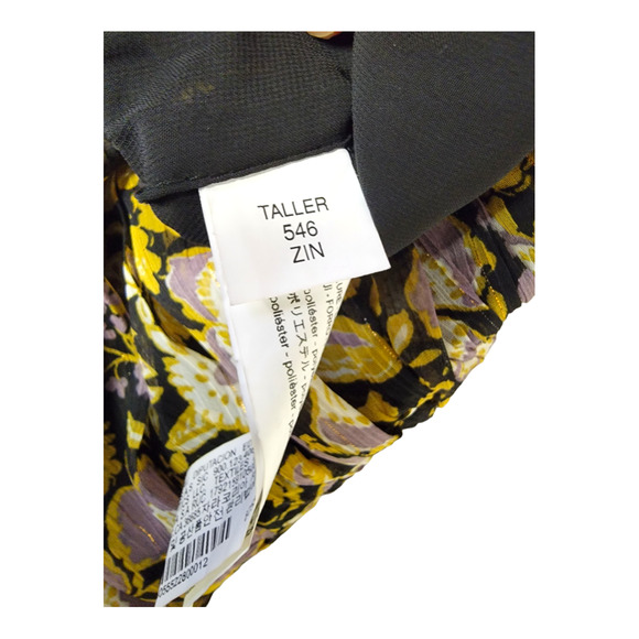 Zara One Shoulder Metallic Floral Ruched Mini Dress with Draping Bodycon XS NEW - Picture 6 of 6